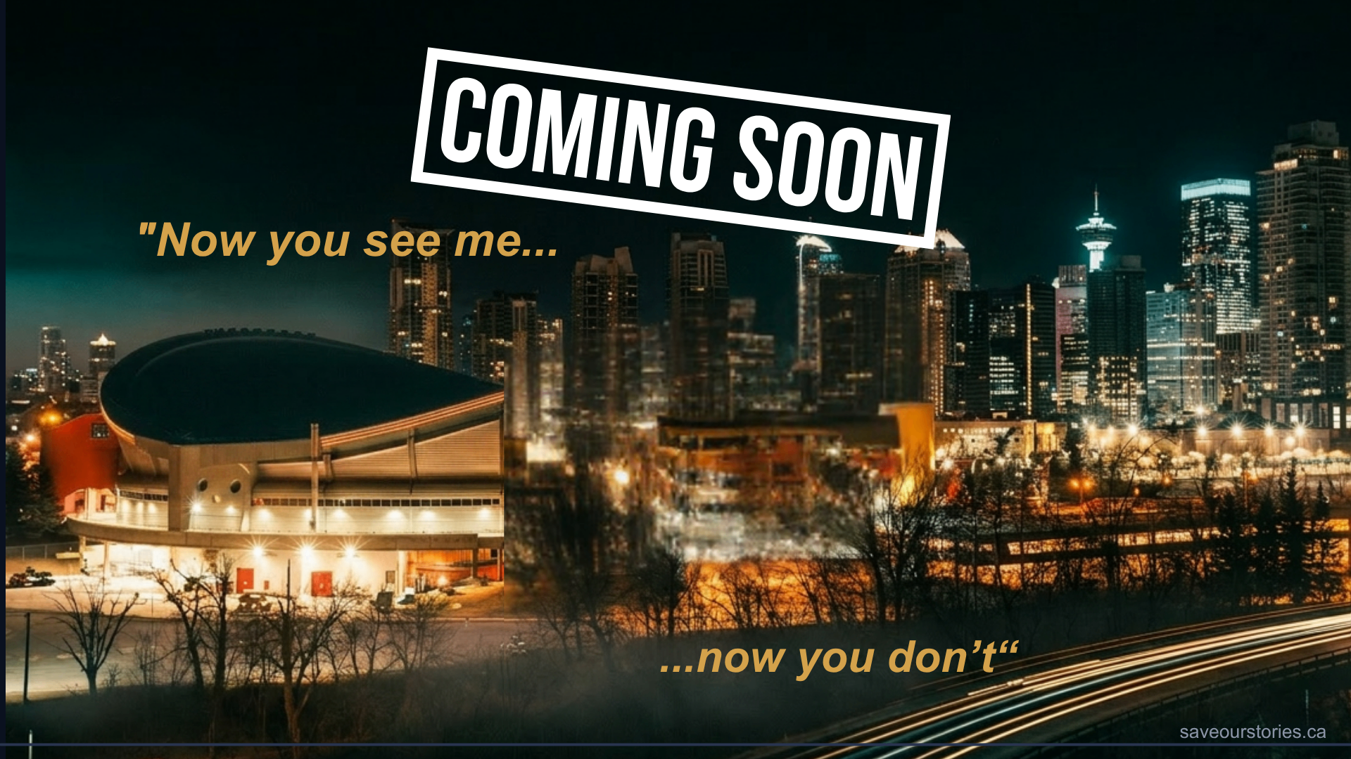 Promotional Coming Soon banner for SOS: Say Good-bye to the Dome — 459 days until demolition, 44 voices, 44 years, one iconic roof.